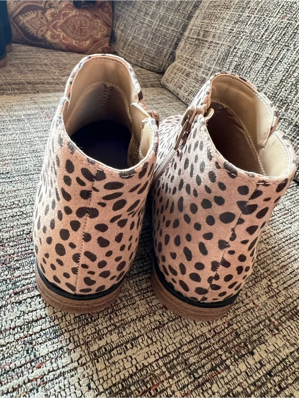 Cat & Jack Animal Print Ankle Boots